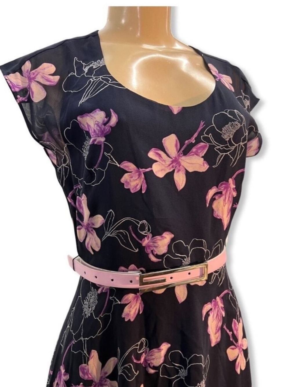 Club Monaco SILK Floral Soft Print Dress NWT  $199